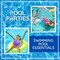 4E’s Novelty 4 Pack Mermaid Beach Balls for Kids - Pool Float Toys & Mermaid Themed Birthday Party Decorations